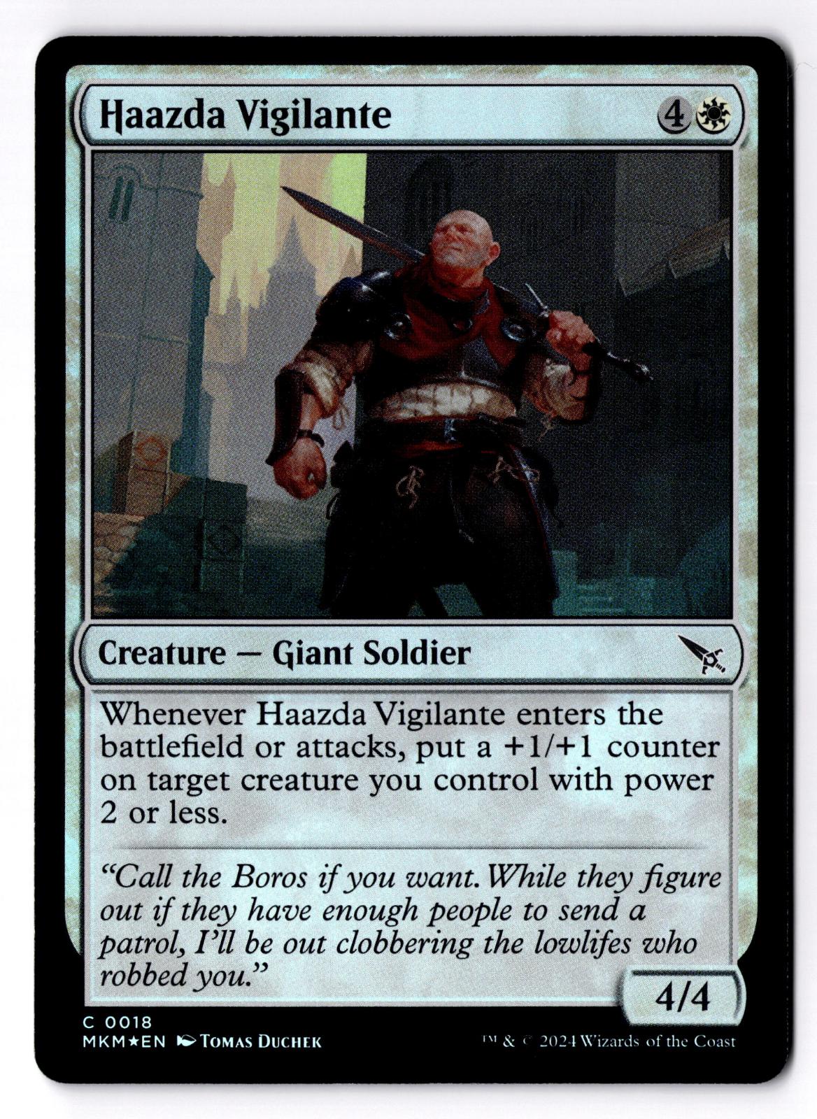 Haazda Vigilante 18 Common Murders at Karlov Manor Magic: The Gathering Foil LP