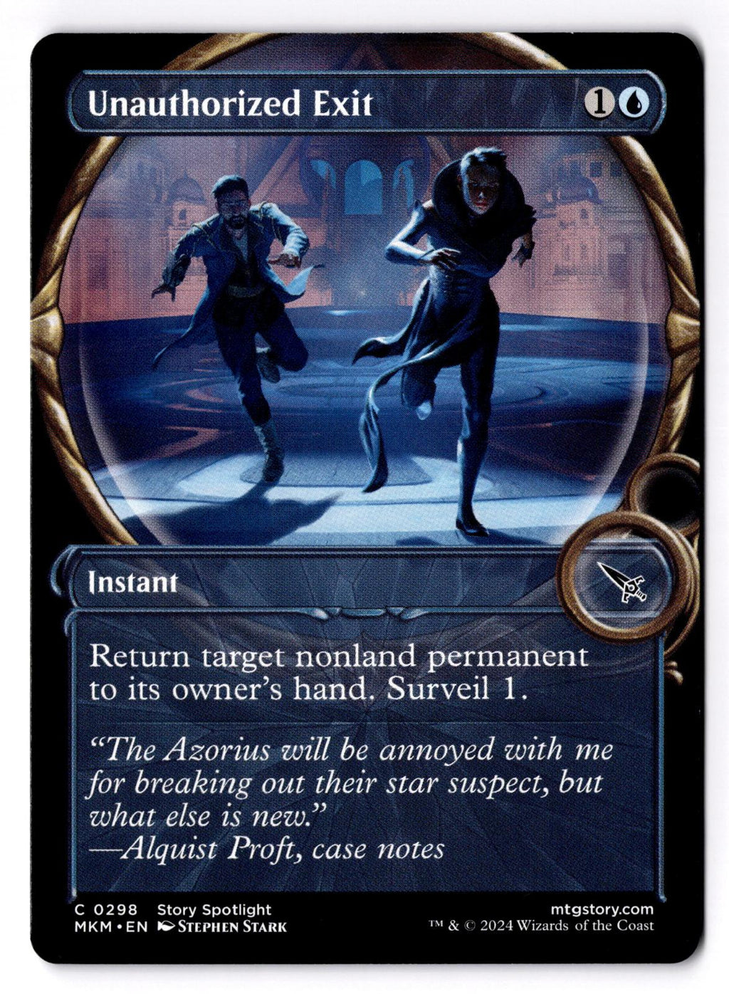 Unauthorized Exit (Showcase) 298 Murders at Karlov Manor Magic: The Gathering LP