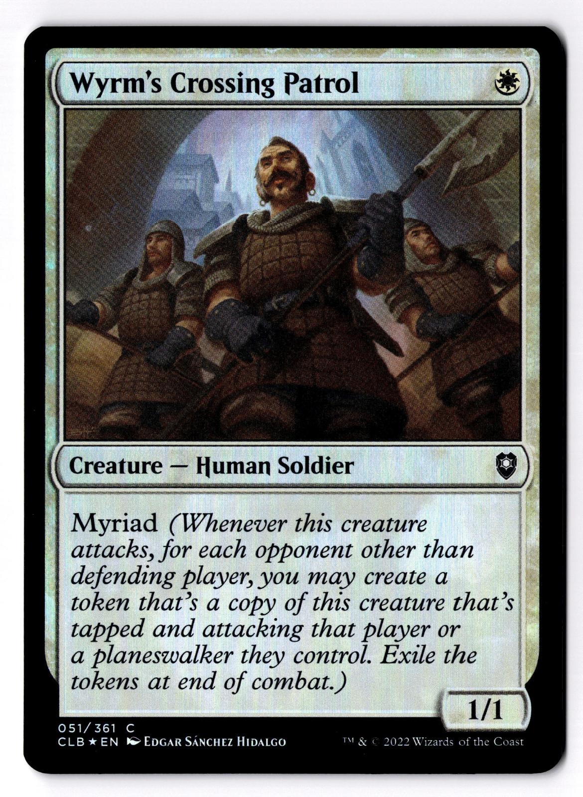 Wyrm's Crossing Patrol 51 Magic: The Gathering Foil LP