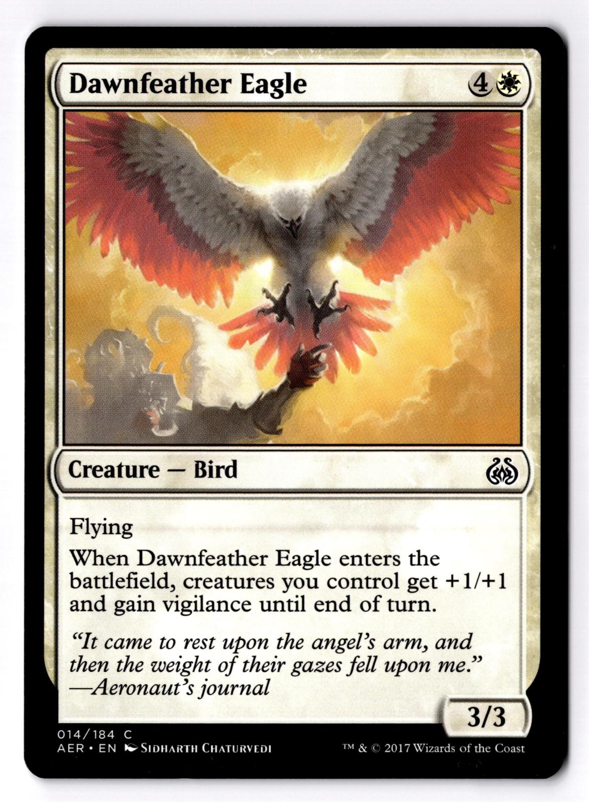 Dawnfeather Eagle 14 Common Aether Revolt Magic: The Gathering Lightly Played