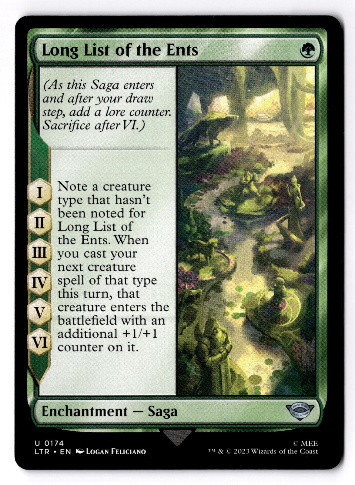 Long List of the Ents 174 Magic: The Gathering LP