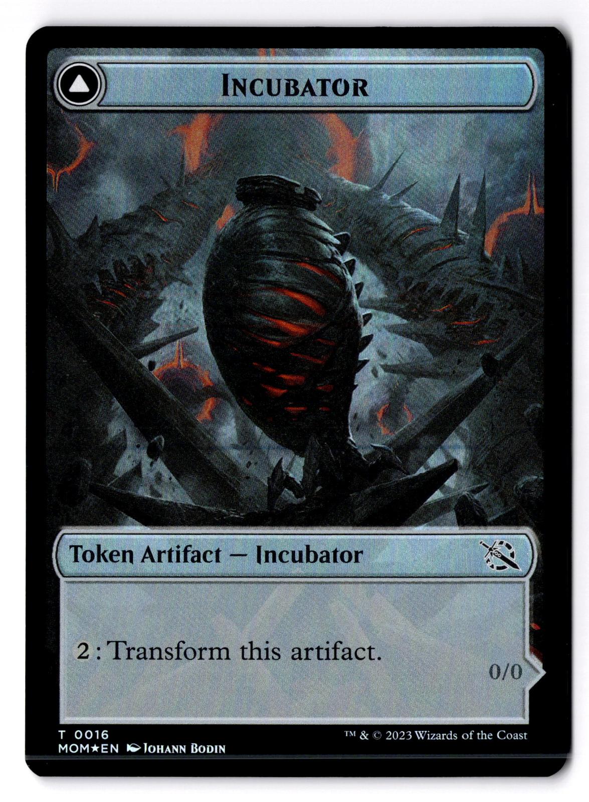 Incubator // Phyrexian Double-Sided Token 16 Magic: The Gathering Foil LP