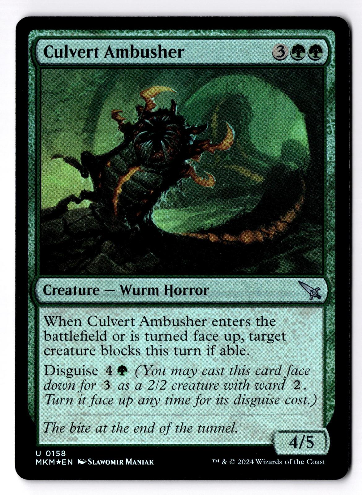 Culvert Ambusher 158 Murders at Karlov Manor Magic: The Gathering Foil LP