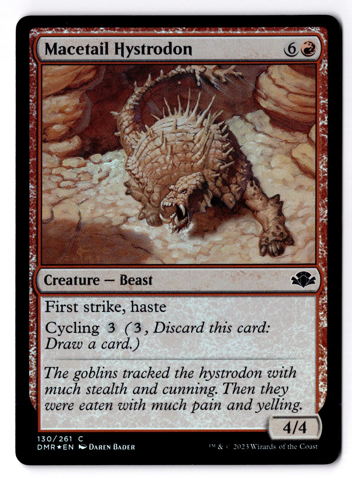 Macetail Hystrodon 130 Common Dominaria Remastered Magic: The Gathering Foil LP