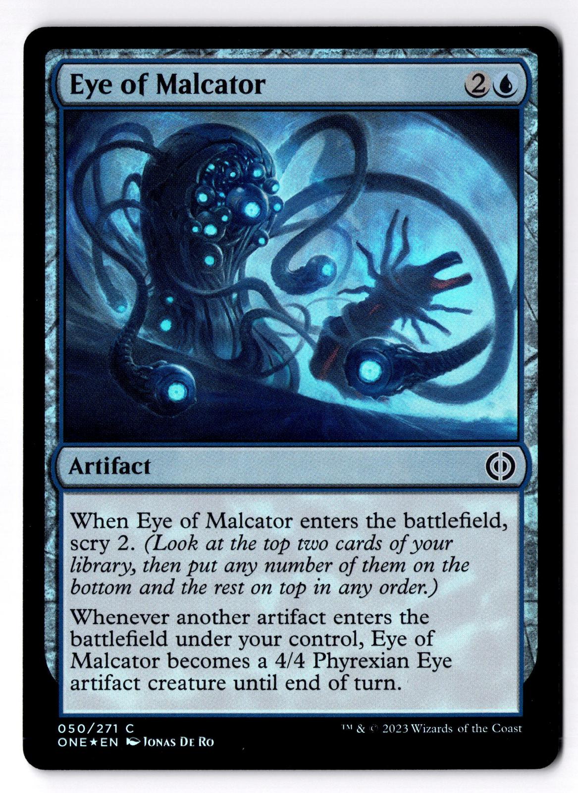 Eye of Malcator 50 Common Phyrexia: All Will Be One Magic: The Gathering Foil LP