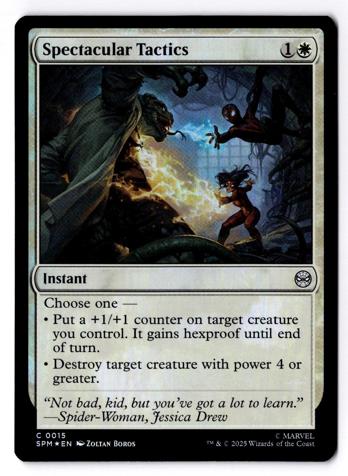 Spectacular Tactics 15 Common Marvel's Spider-Man Magic: The Gathering Foil LP
