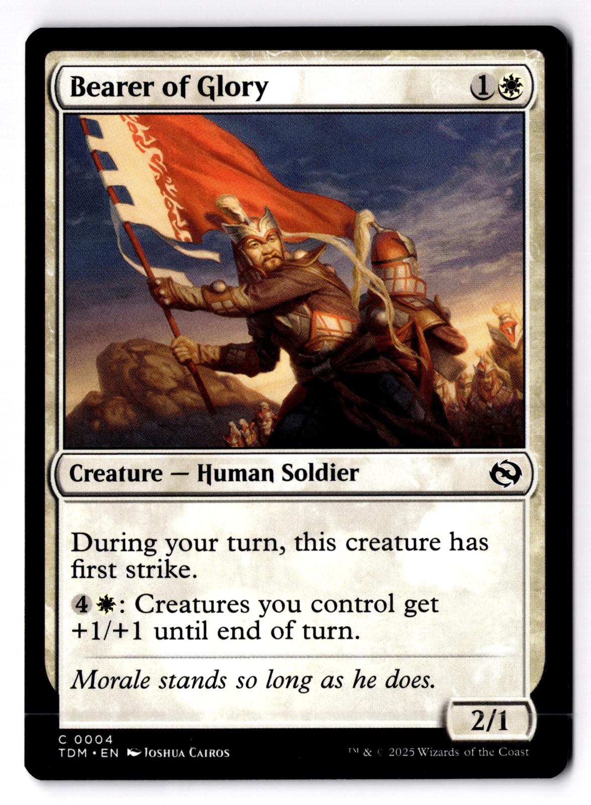 Bearer of Glory 4 Common Tarkir: Dragonstorm Magic: The Gathering Lightly Played