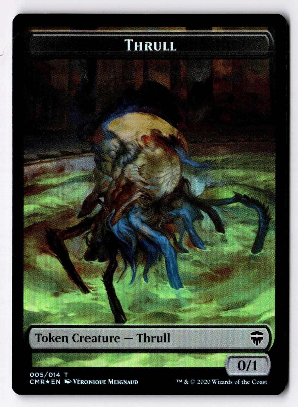 Elf Warrior // Thrull Double-Sided Token 8 // 5 Magic: The Gathering Foil MP