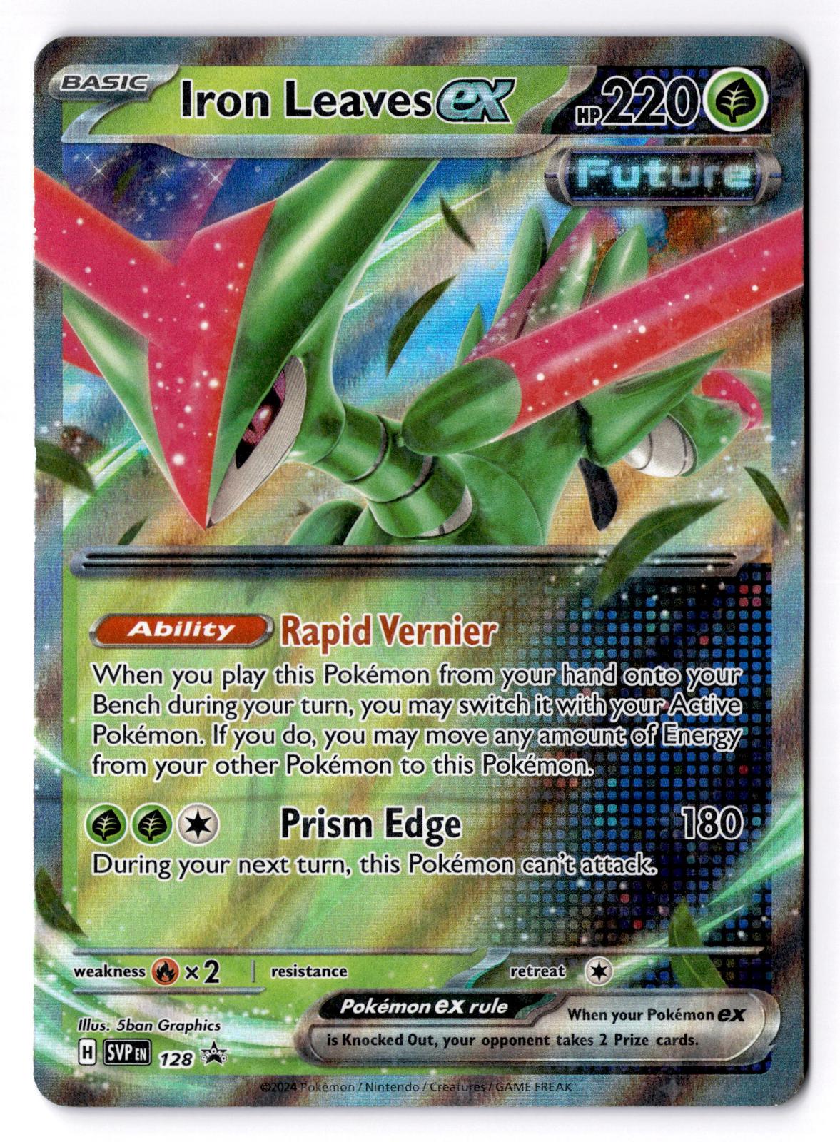 Iron Leaves ex 128 Holo Promo Scarlet & Violet Promo Pokemon Near Mint
