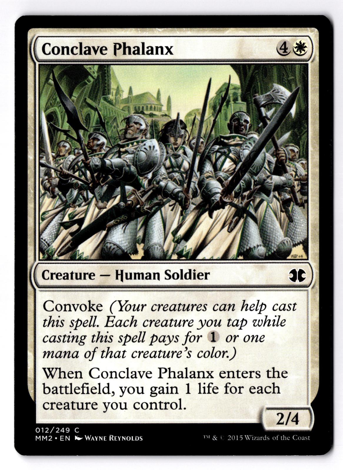 Conclave Phalanx 12 Common Modern Masters 2015 Magic: The Gathering LP