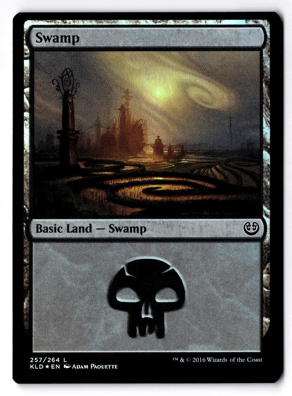 Swamp (257) 257 Land Kaladesh Magic: The Gathering Foil Lightly Played