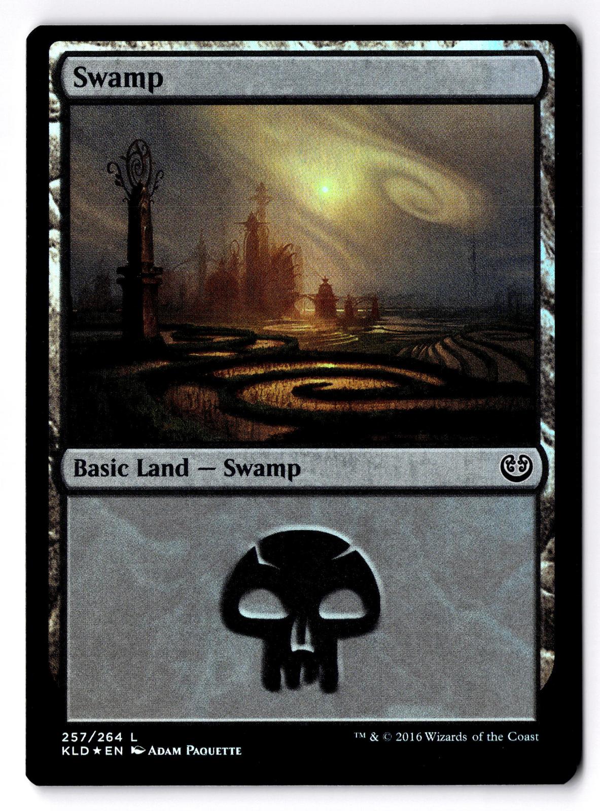 Swamp (257) 257 Land Kaladesh Magic: The Gathering Foil Lightly Played