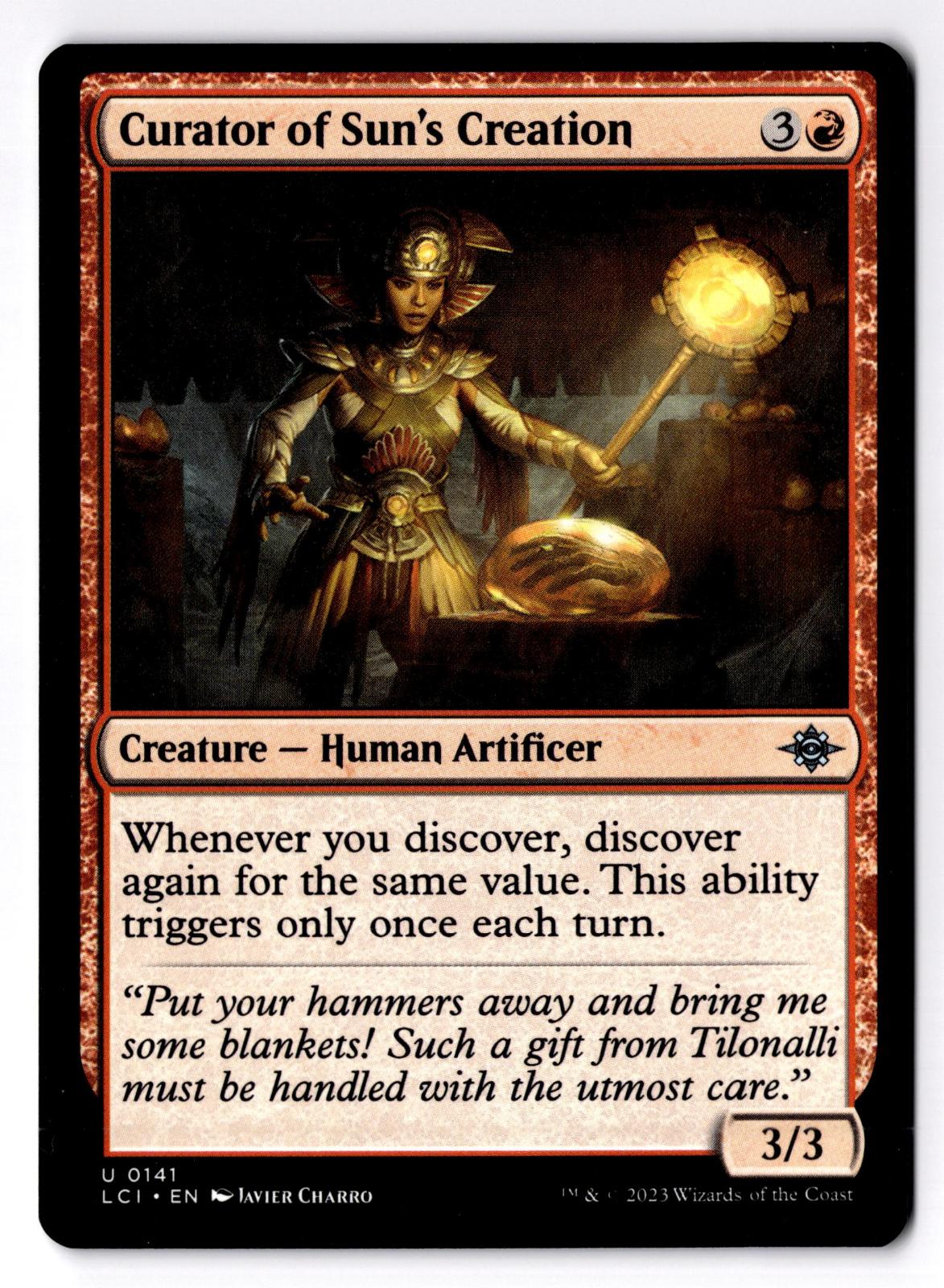 Curator of Sun's Creation 141 The Lost Caverns of Ixalan Magic: The Gathering LP