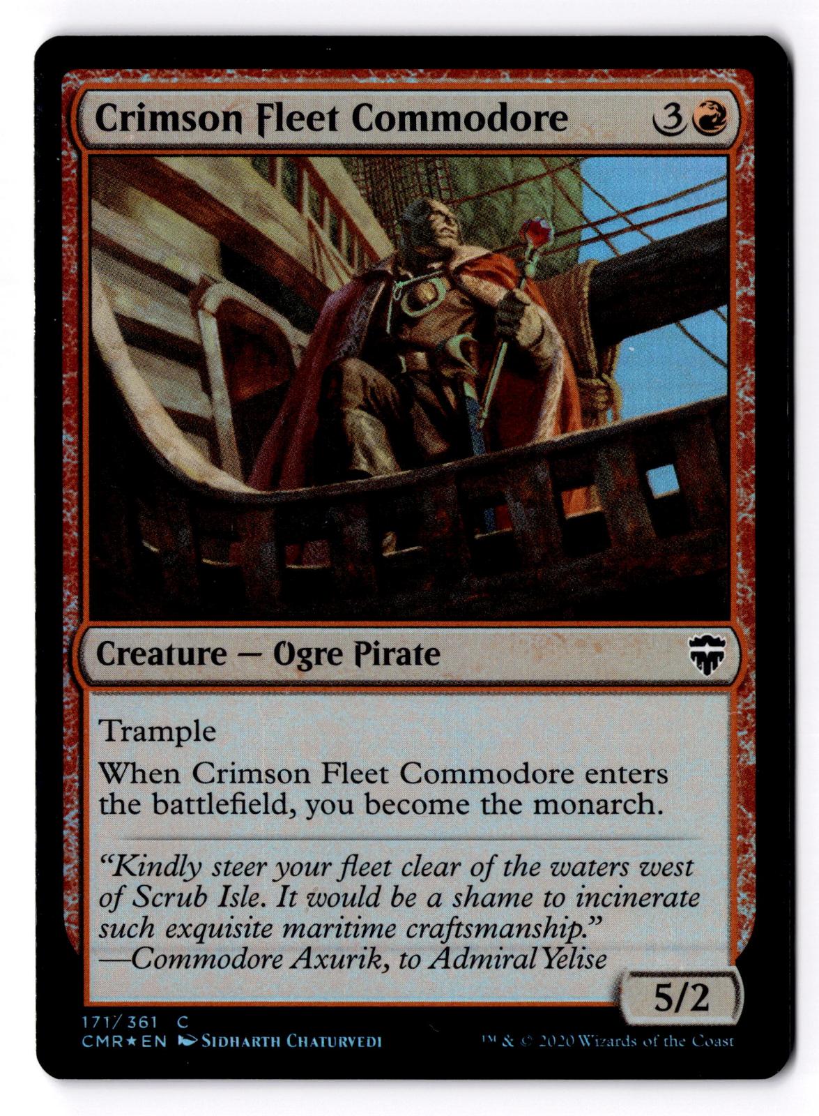 Crimson Fleet Commodore 171 Commander Legends Magic: The Gathering Foil LP