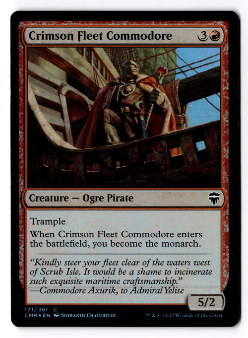 Crimson Fleet Commodore 171 Commander Legends Magic: The Gathering Foil LP