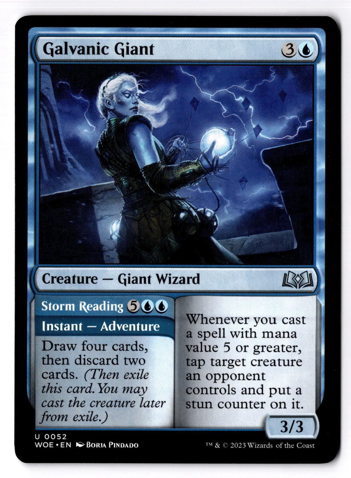 Galvanic Giant 52 Uncommon Wilds of Eldraine Magic: The Gathering MP