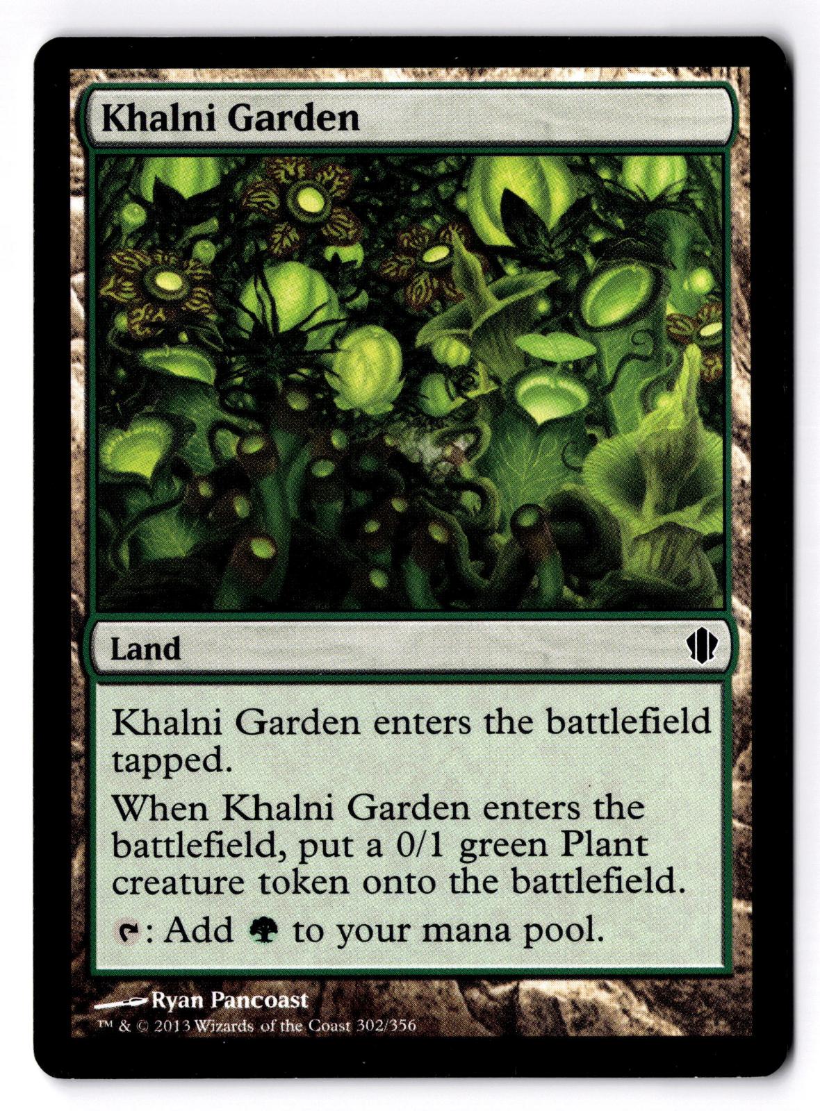 Khalni Garden 302 Common Commander 2013 Magic: The Gathering Lightly Played