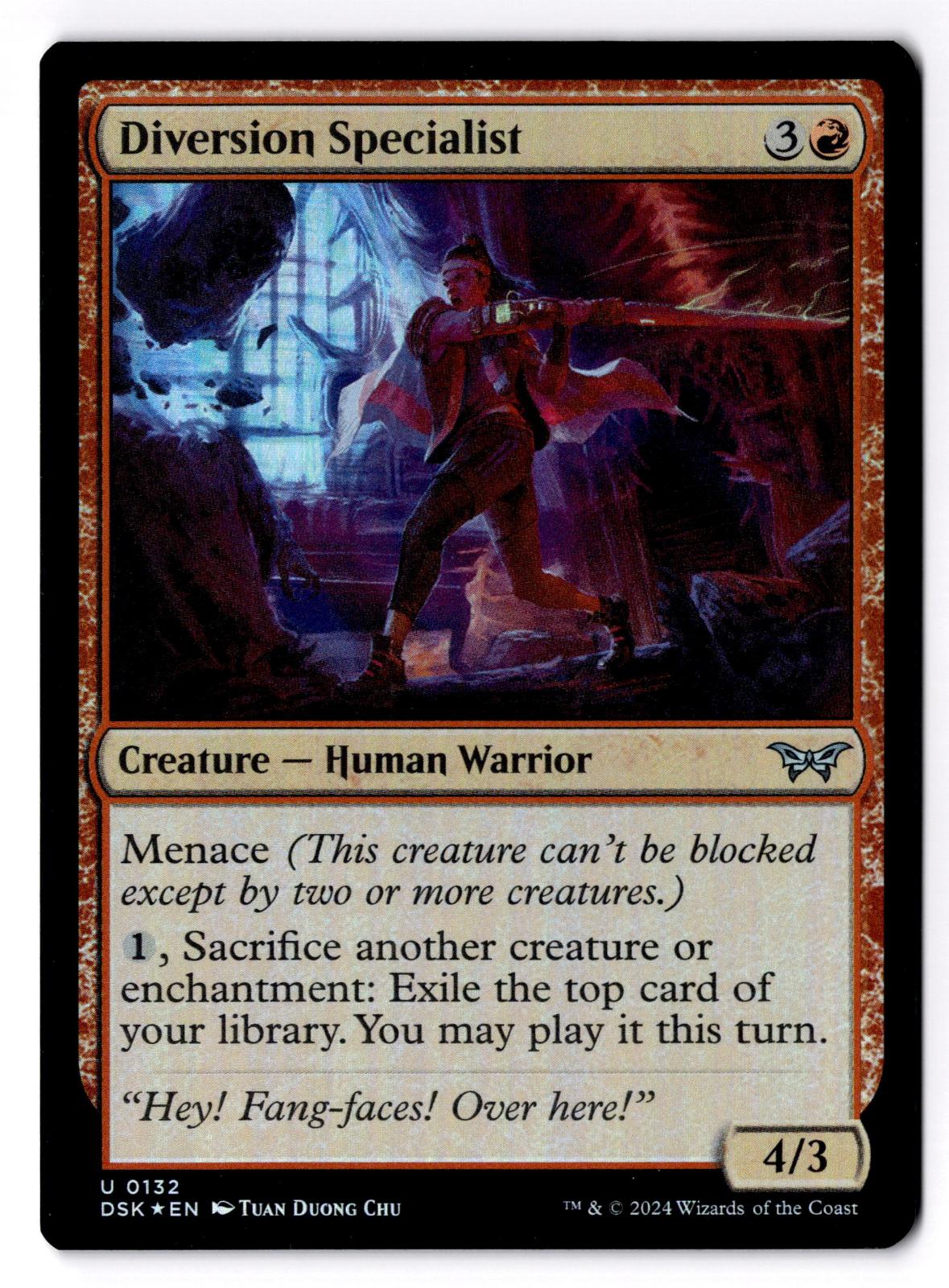 Diversion Specialist 132 Duskmourn: House of Horror Magic: The Gathering Foil LP