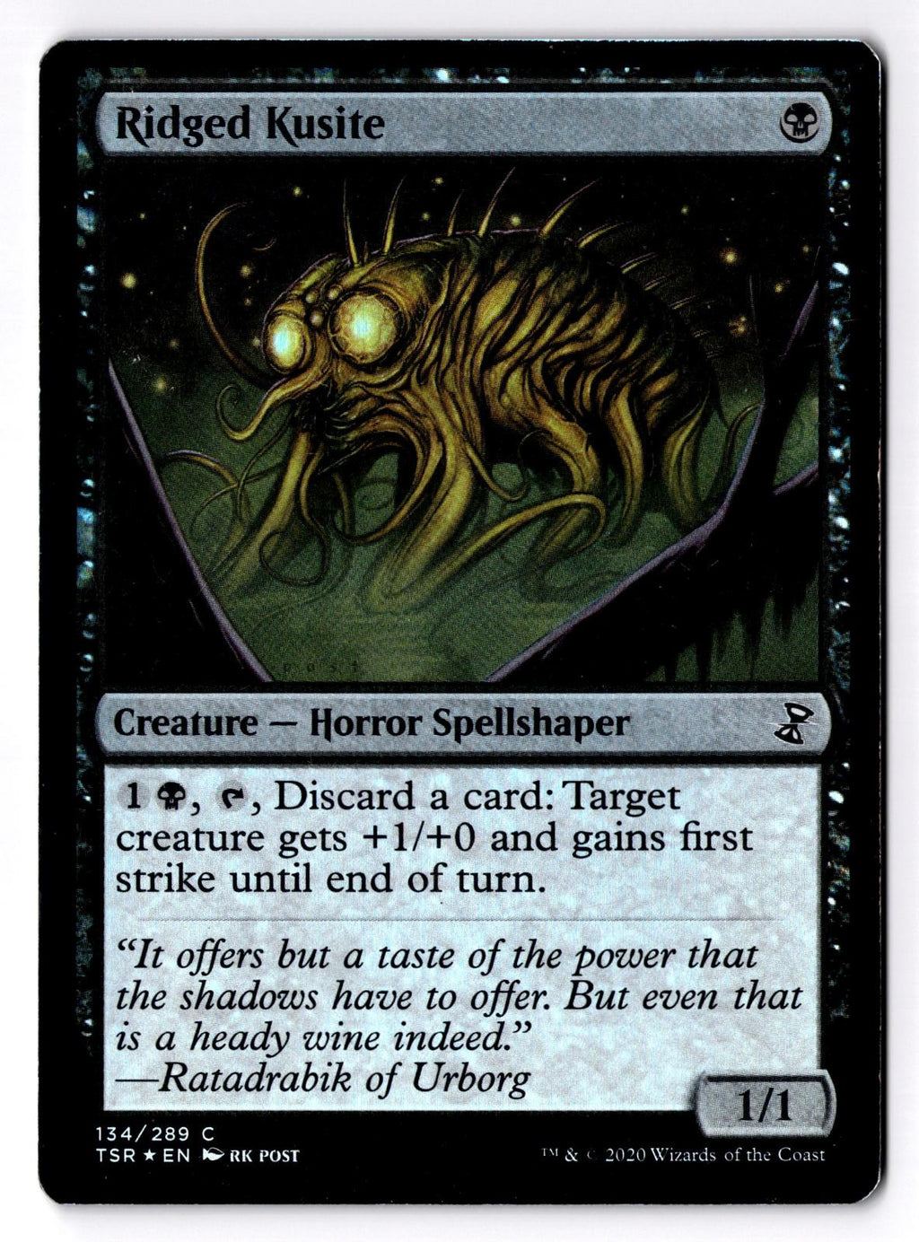 Ridged Kusite 134 Common Time Spiral: Remastered Magic: The Gathering Foil LP