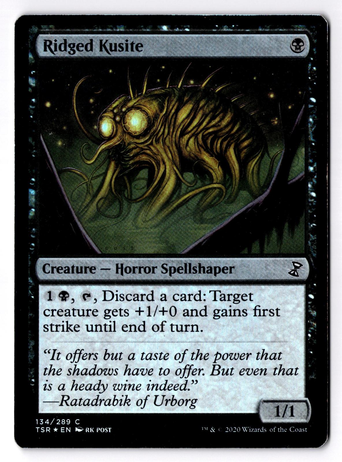 Ridged Kusite 134 Common Time Spiral: Remastered Magic: The Gathering Foil LP