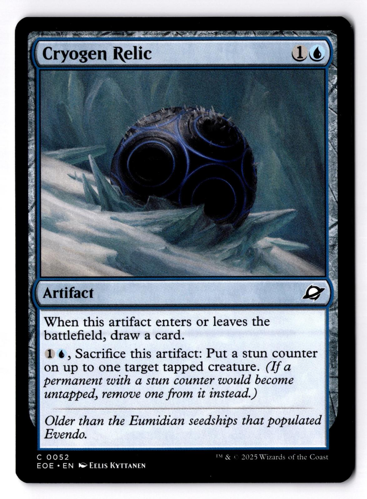 Cryogen Relic 52 Common Edge of Eternities Magic: The Gathering Lightly Played