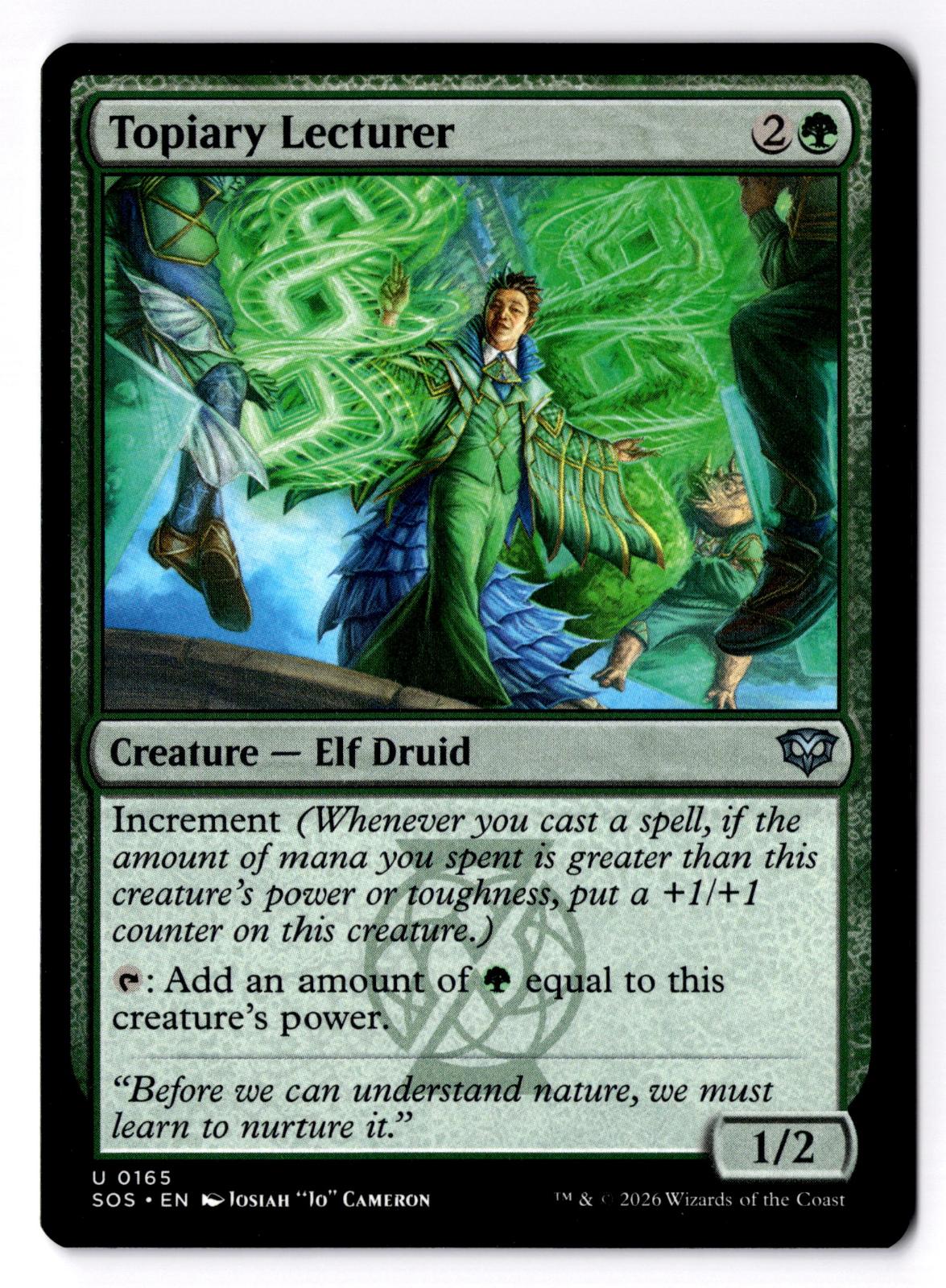 Topiary Lecturer 165 Uncommon Secrets of Strixhaven Magic: The Gathering LP
