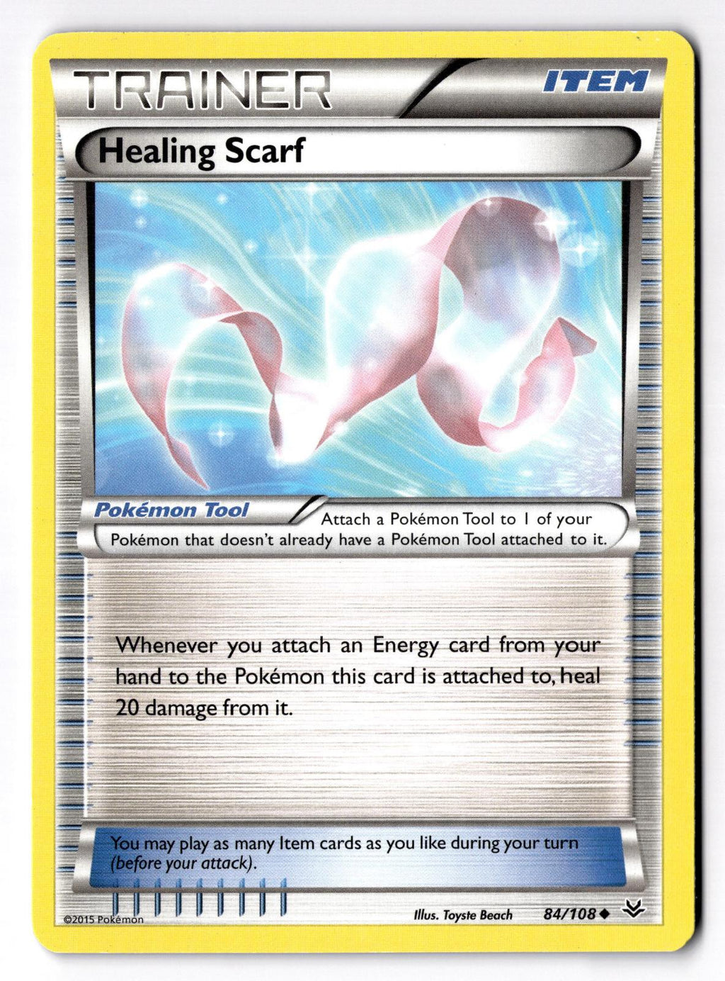 Healing Scarf 84/108 Uncommon Roaring Skies Pokemon Lightly Played