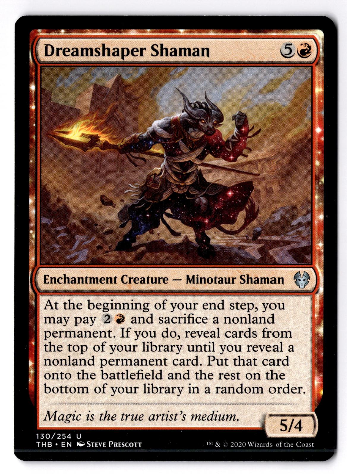 Dreamshaper Shaman 130 Uncommon Theros Beyond Death Magic: The Gathering LP