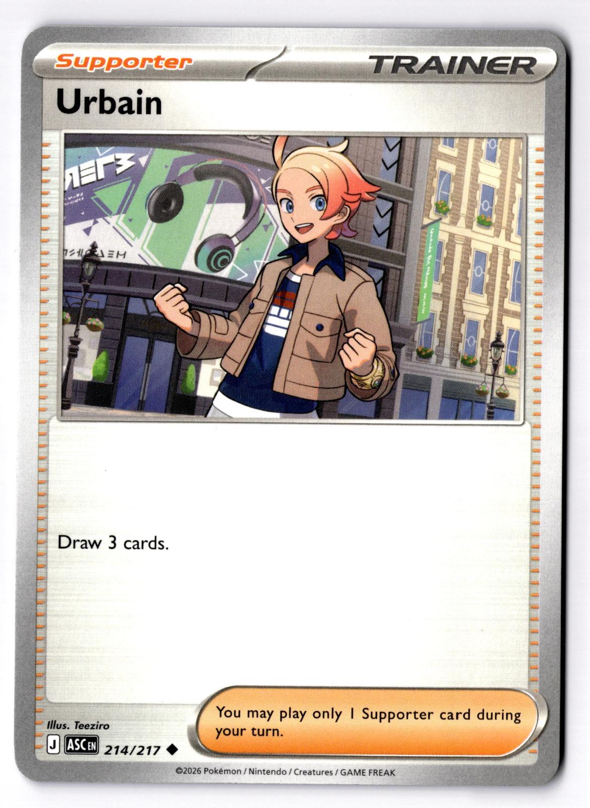 Urbain 214/217 Uncommon Ascended Heroes Pokemon Near Mint