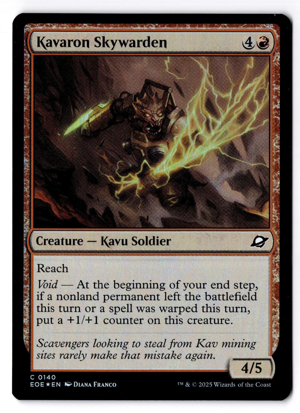 Kavaron Skywarden 140 Common Edge of Eternities Magic: The Gathering Foil LP