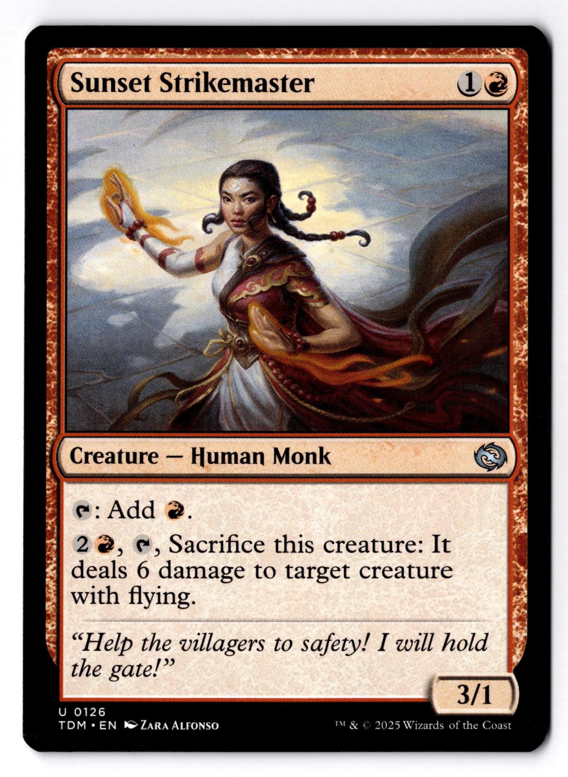 Sunset Strikemaster 126 Uncommon Tarkir: Dragonstorm Magic: The Gathering LP
