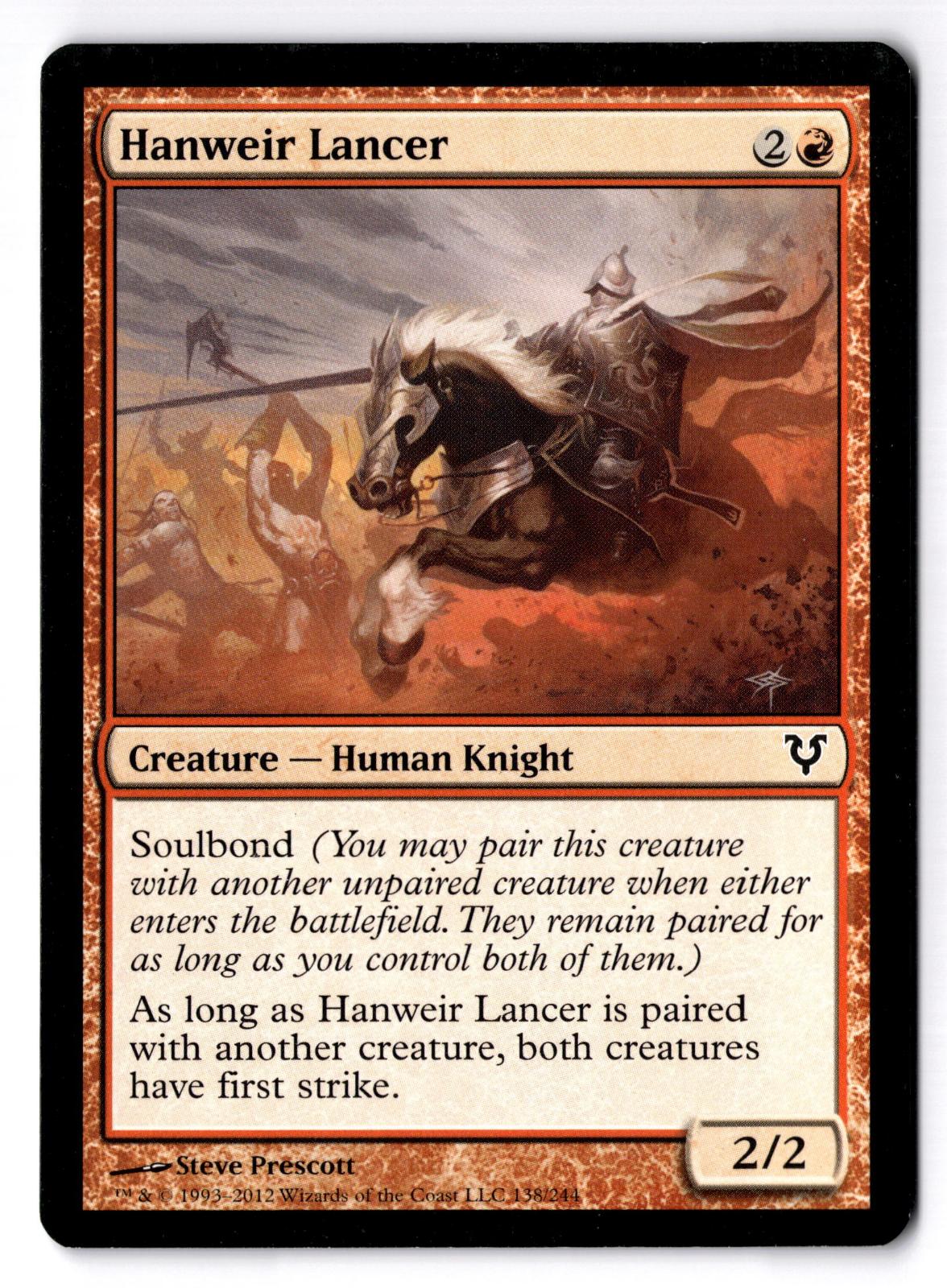Hanweir Lancer 138 Common Avacyn Restored Magic: The Gathering Moderately Played