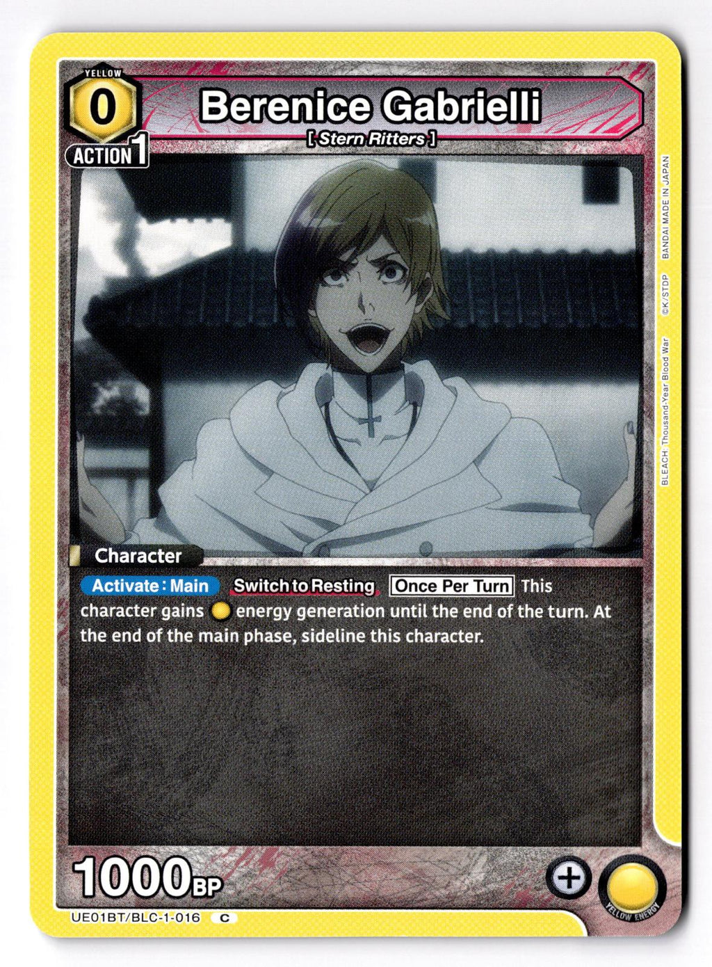 Berenice Gabrielli UE01BT/BLC-1-016 Union Arena NM