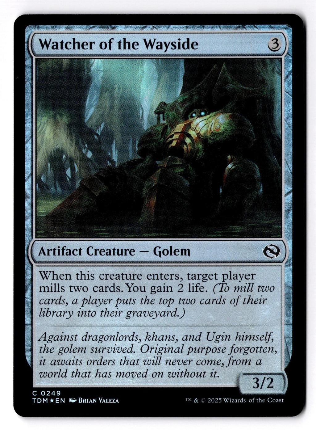 Watcher of the Wayside 249 Tarkir: Dragonstorm Magic: The Gathering Foil LP