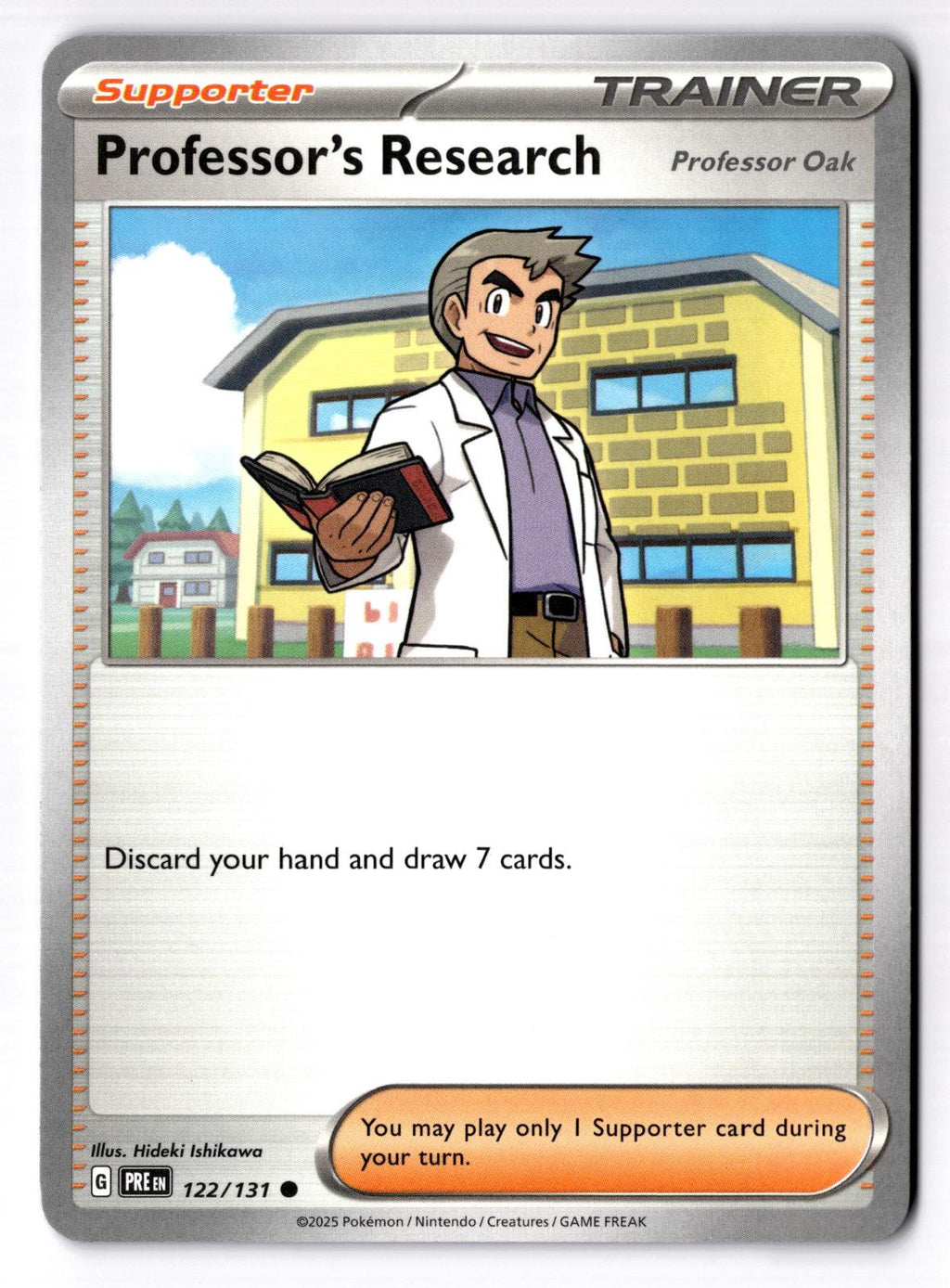 Professor's Research [Professor Oak] 122/131 Prismatic Evolutions Pokemon NM
