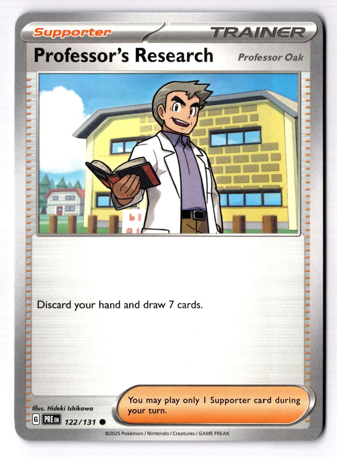 Professor's Research [Professor Oak] 122/131 Prismatic Evolutions Pokemon NM