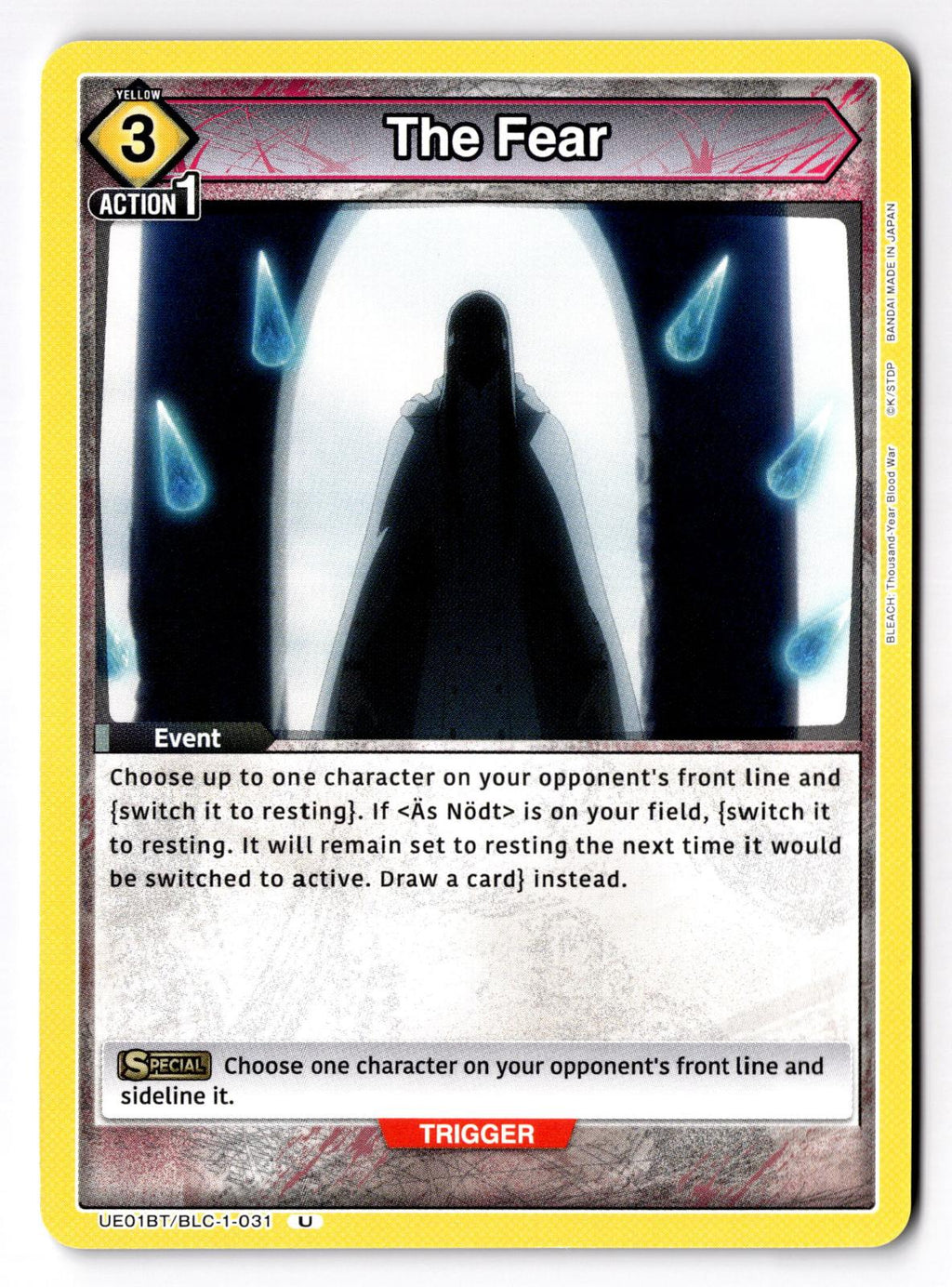 The Fear UE01BT/BLC-1-031 UE01BT: BLEACH: Thousand-Year Blood War Union Arena NM