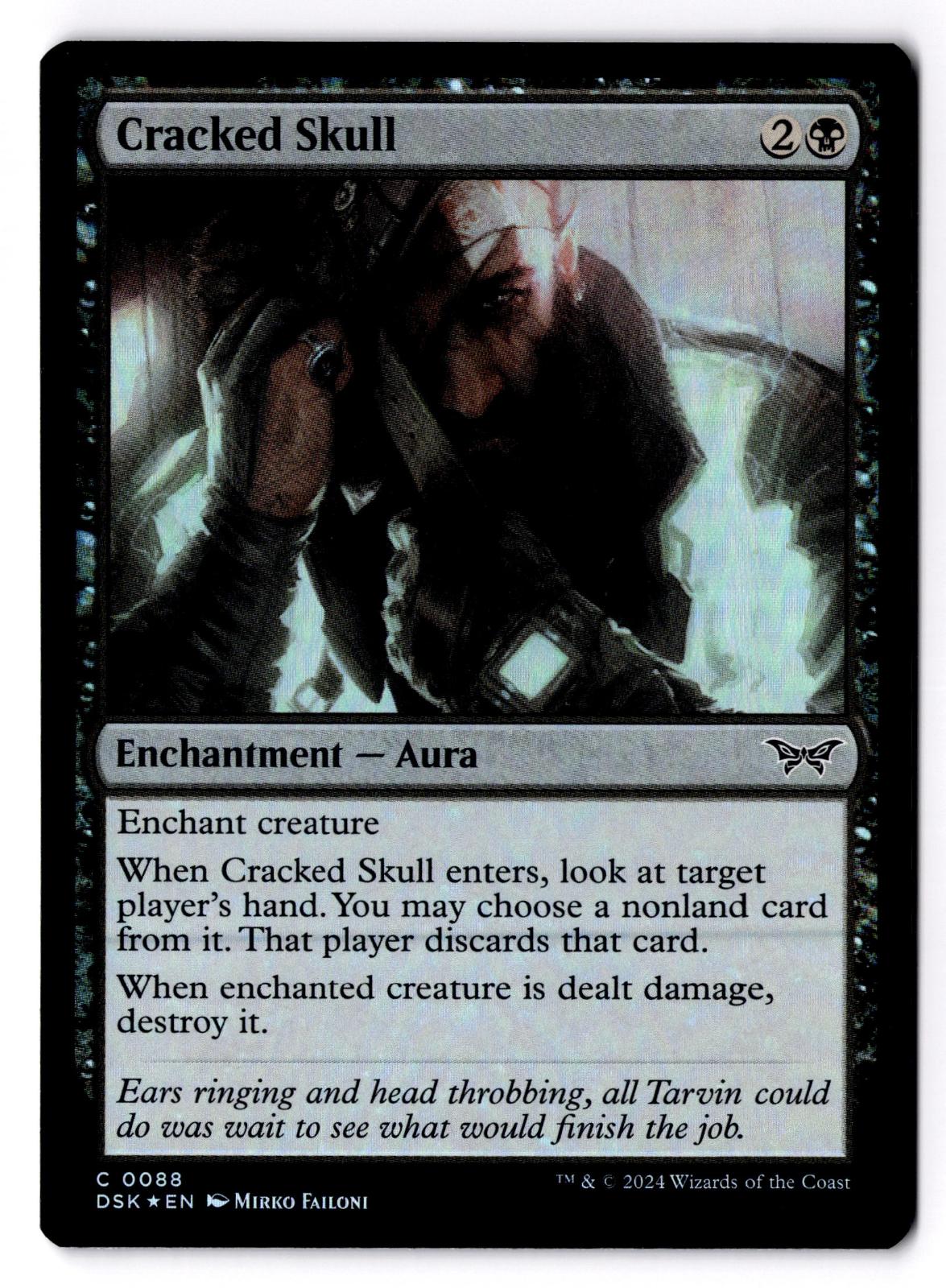 Cracked Skull 88 Common Duskmourn: House of Horror Magic: The Gathering Foil LP