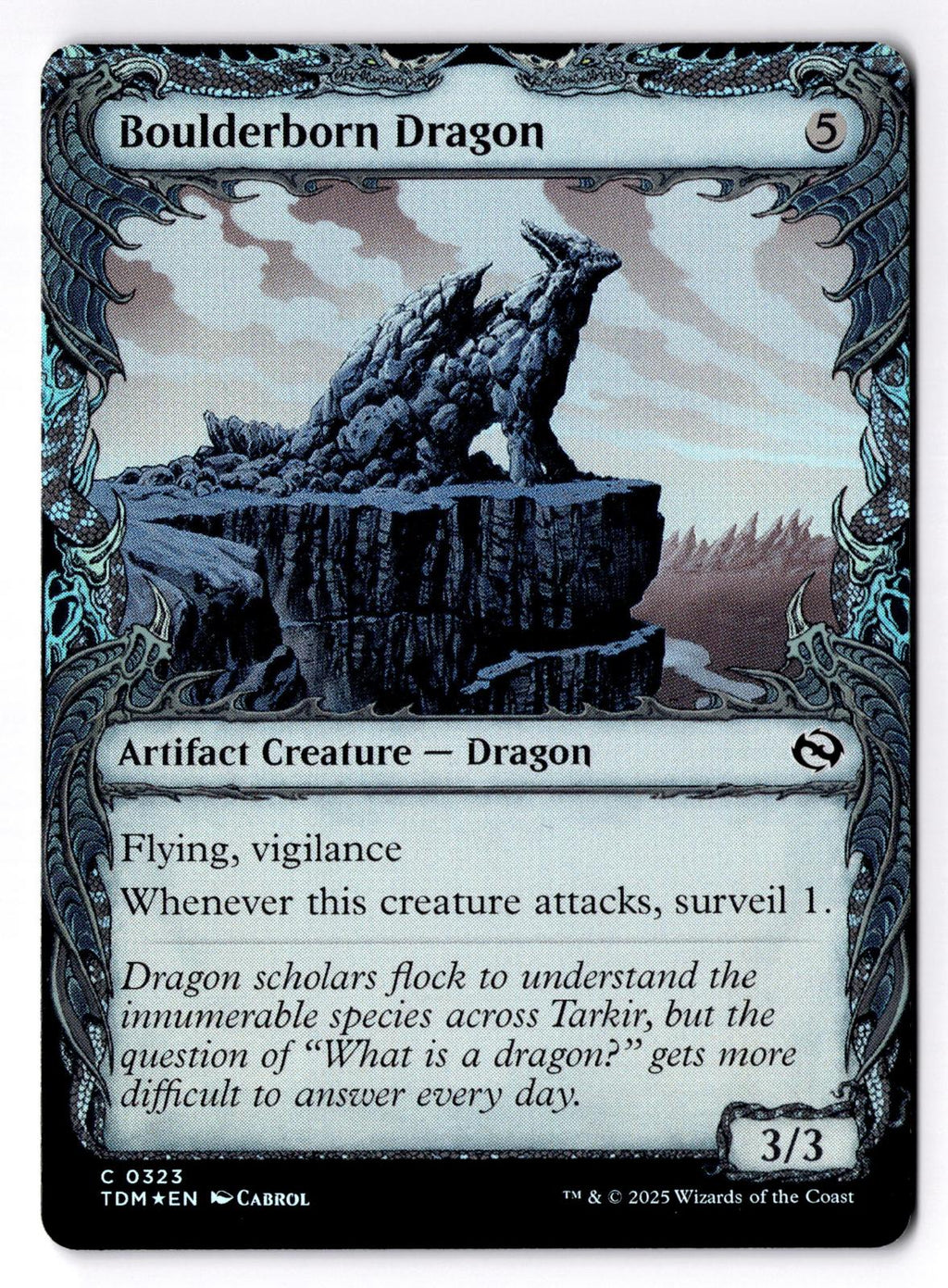 Boulderborn Dragon (Showcase) 323 Magic: The Gathering Foil LP