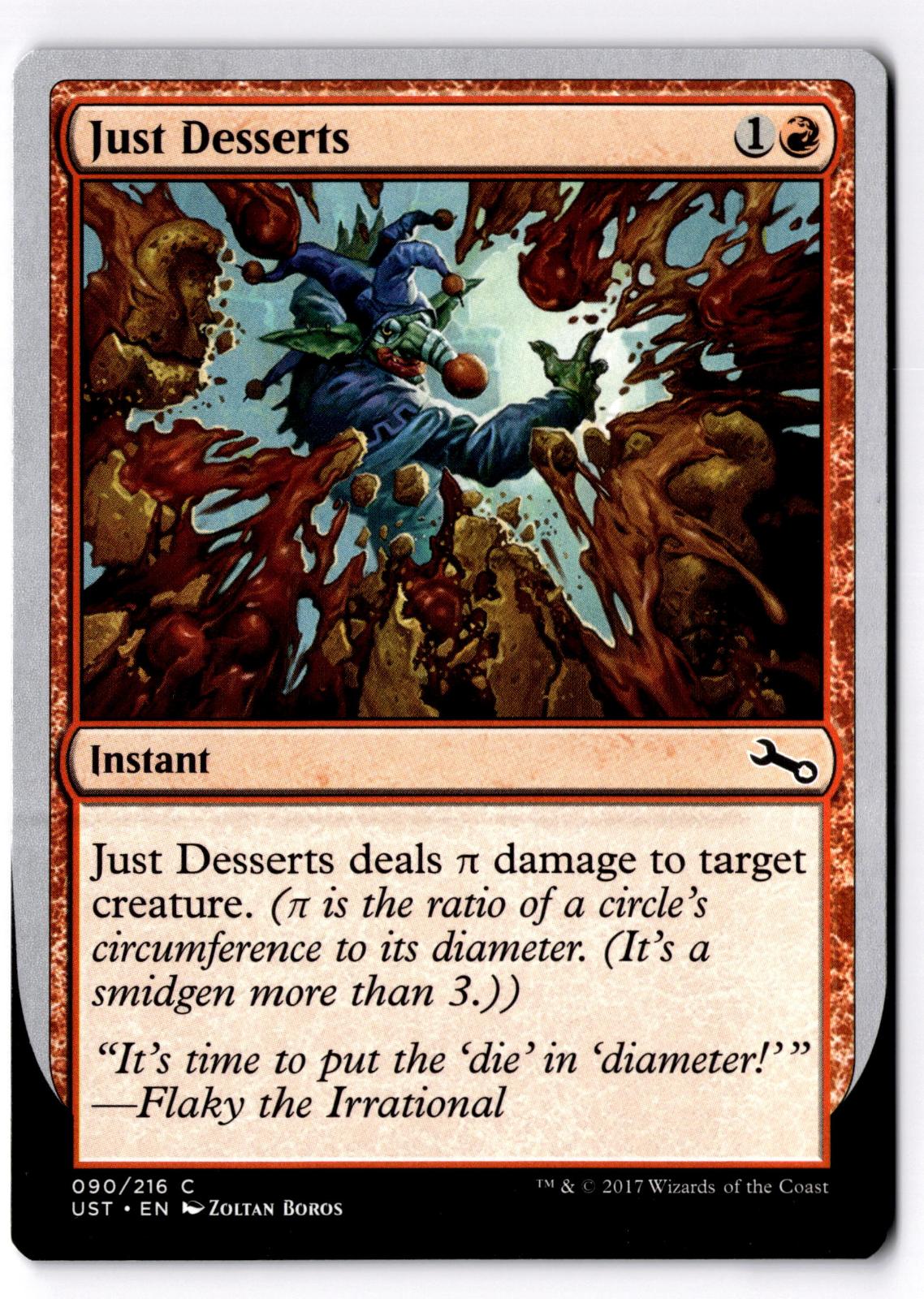 Just Desserts 90 Common Unstable Magic: The Gathering Lightly Played