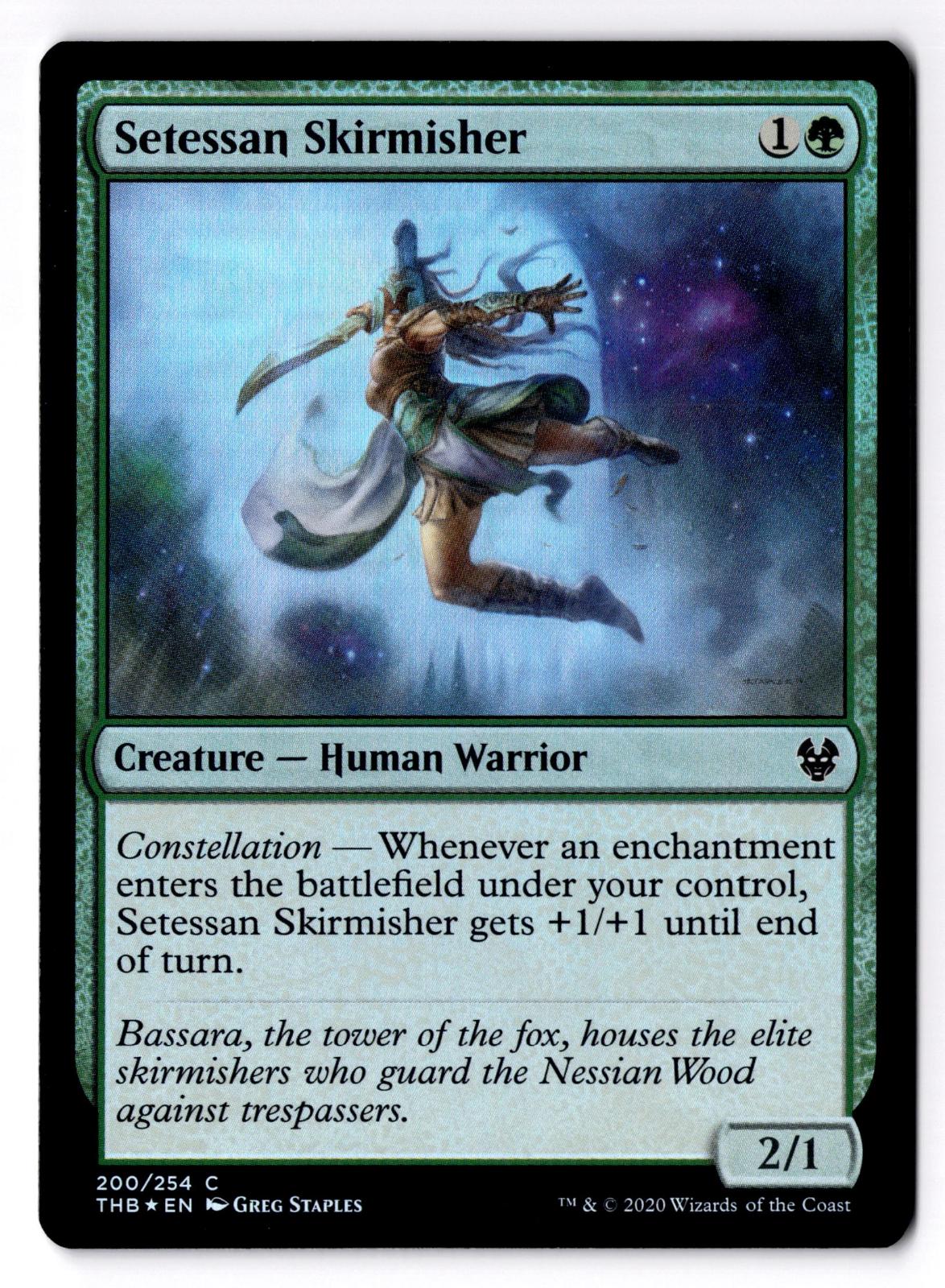 Setessan Skirmisher 200 Common Theros Beyond Death Magic: The Gathering Foil LP