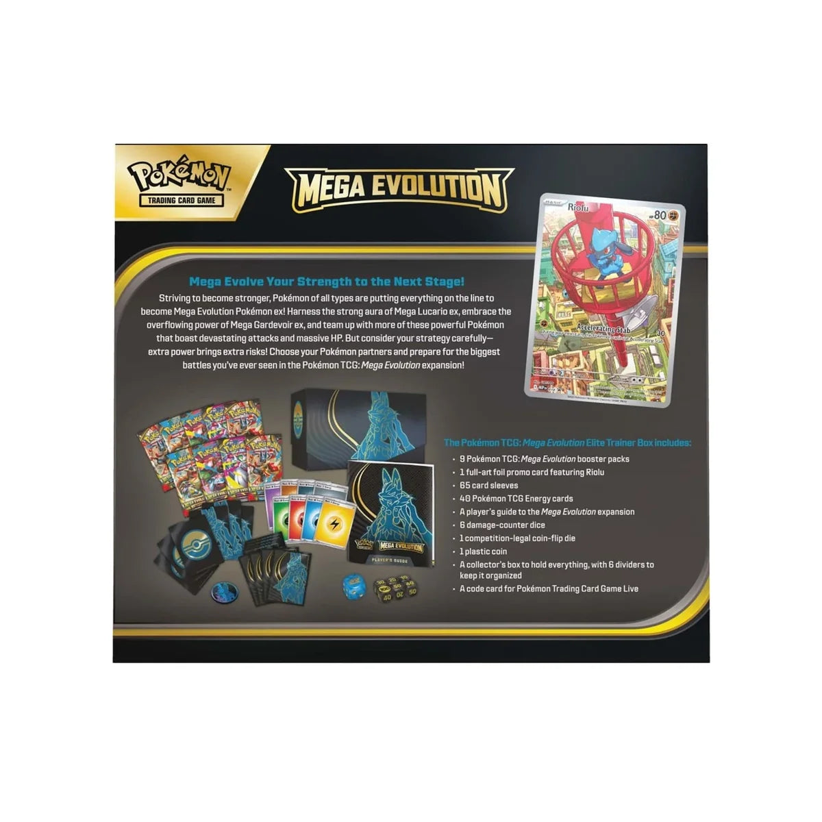 Mega Evolutions Lucario Pokemon Elite Trainer Box