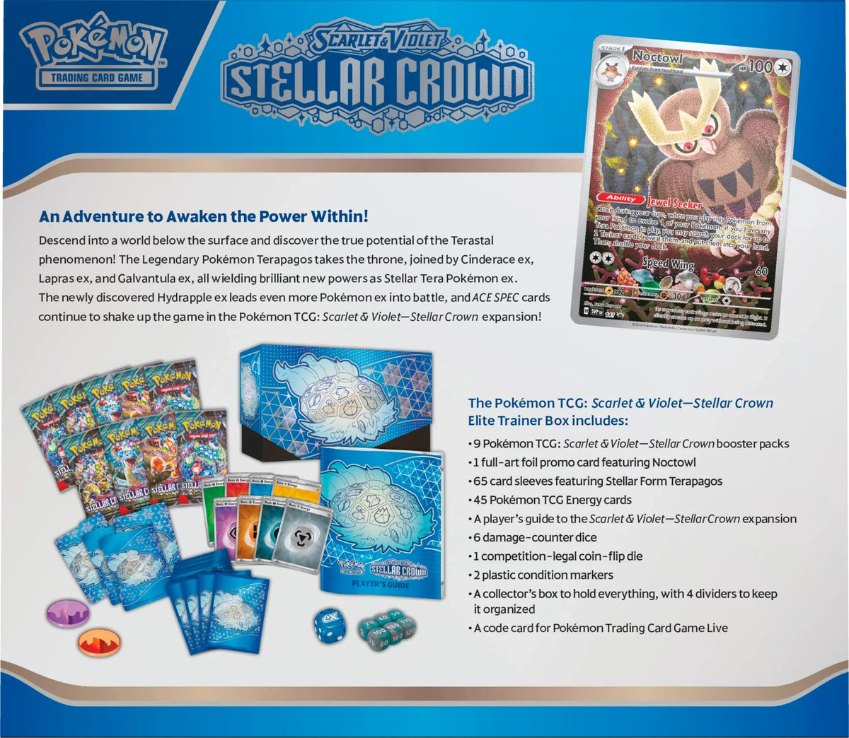 Stellar Crown Pokemon Elite Trainer Box