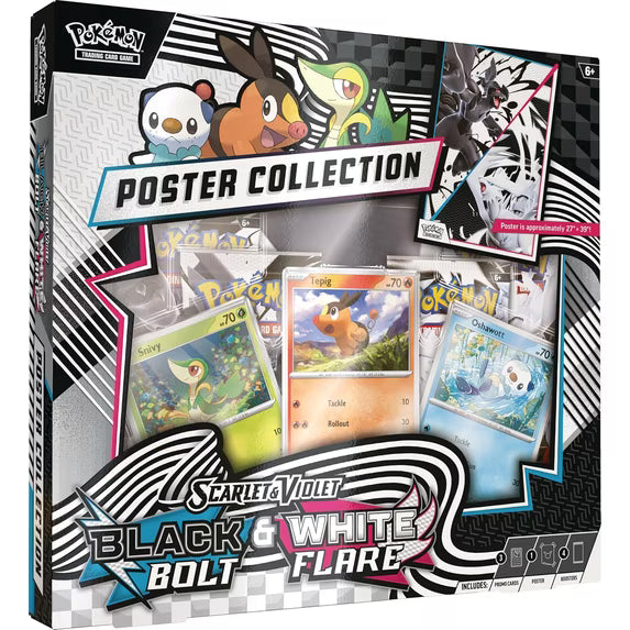 Black Bolt/White Flare Pokemon Unova Poster Collection