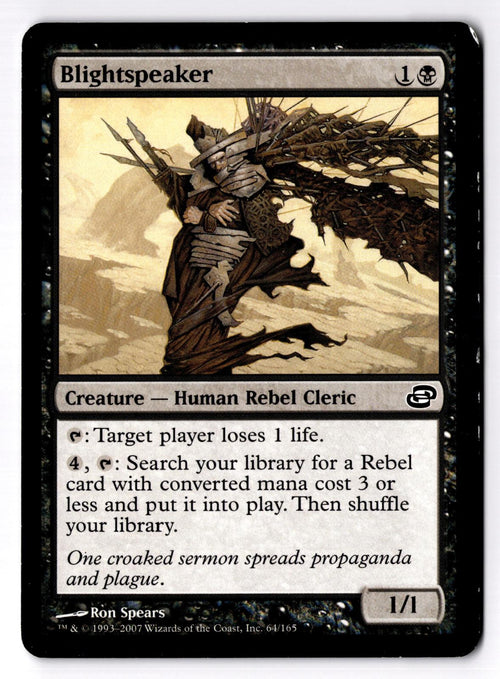 Blightspeaker 64 Common Planar Chaos Magic: The Gathering Moderately Played