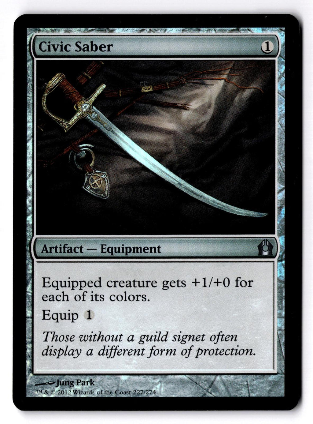 Civic Saber 227 Uncommon Return to Ravnica Magic: The Gathering Foil LP