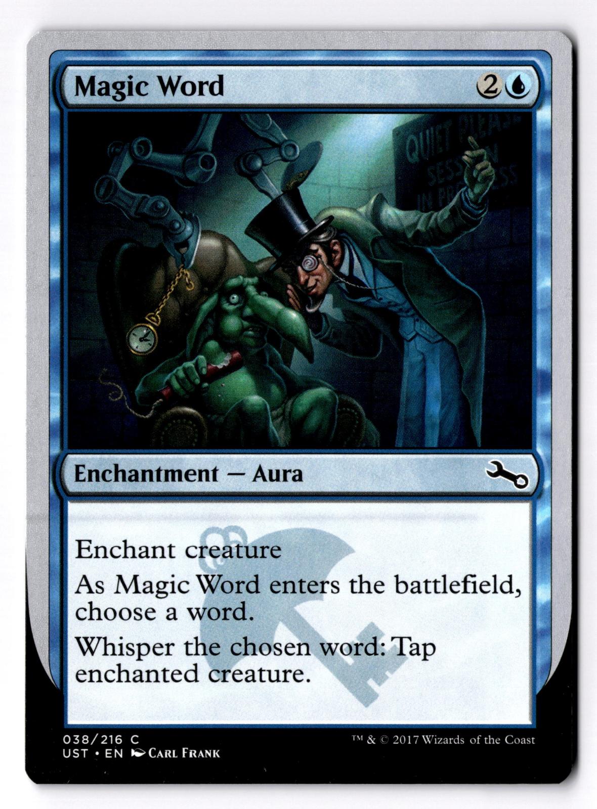 Magic Word 38 Common Unstable Magic: The Gathering Lightly Played