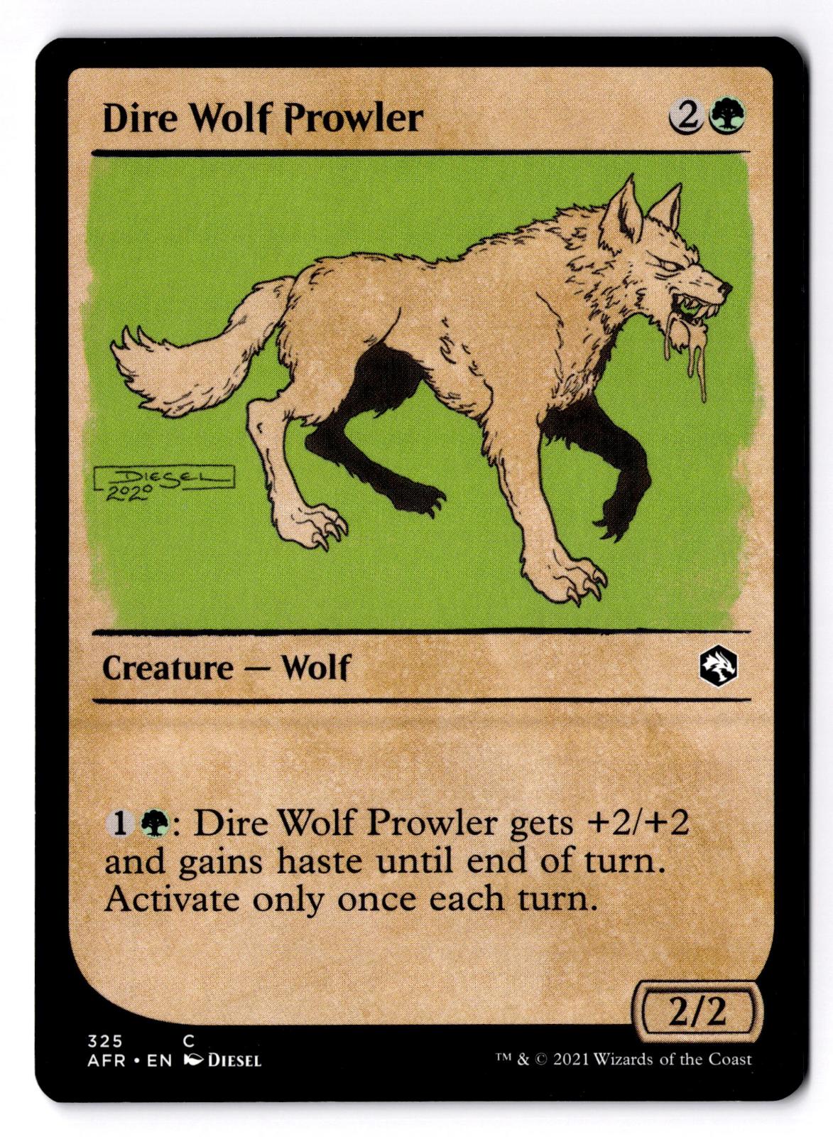 Dire Wolf Prowler (Showcase) 325 Magic: The Gathering LP