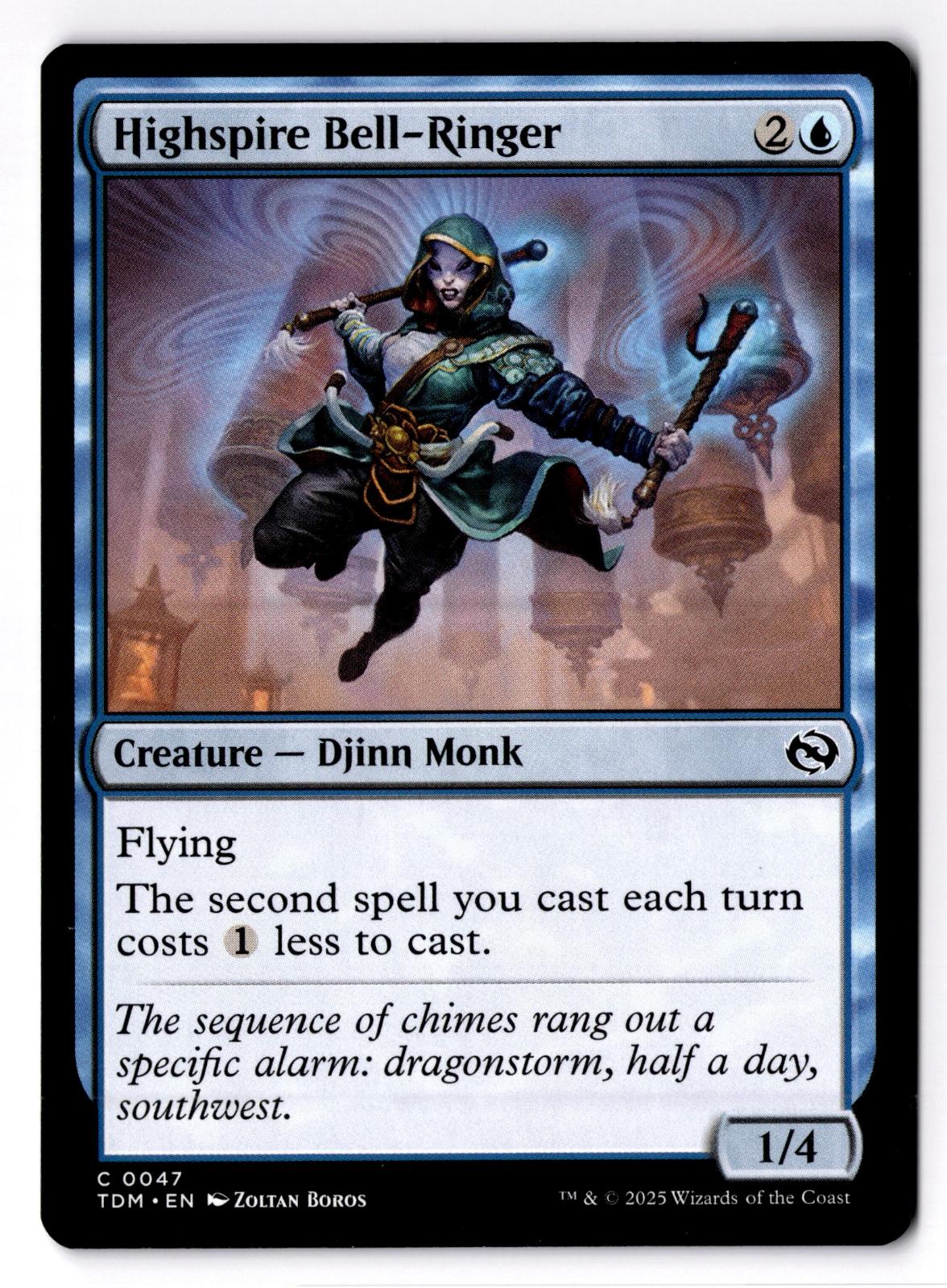 Highspire Bell-Ringer 47 Common Tarkir: Dragonstorm Magic: The Gathering LP