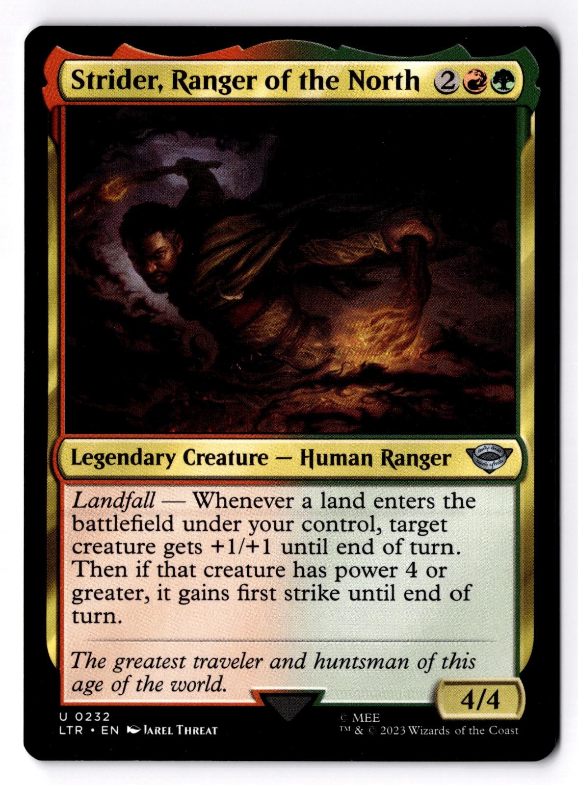 Strider, Ranger of the North 232 The Lord of the Rings Magic: The Gathering LP
